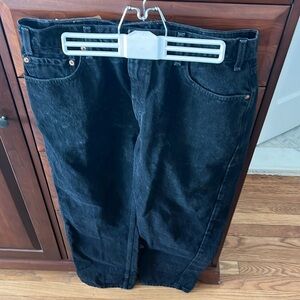 Levis 505 Jeans Men 36x32  black  Straight Leg Regular Fit Denim Pants High Rise